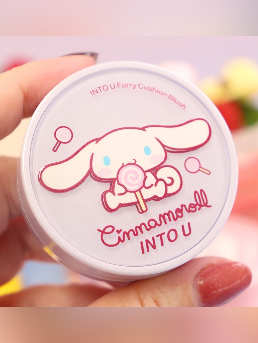 Cinnamoroll INTO U Cushion Blush - Pink & Blue Accents